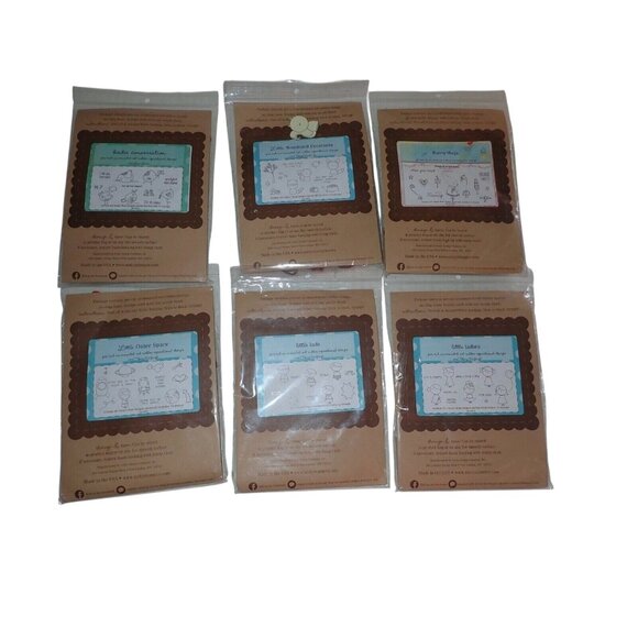 LOT Unity Stamps Sets Bunny Hugs Woodland Little‎ Outer space Birdie Ladies Lads - Picture 1 of 8